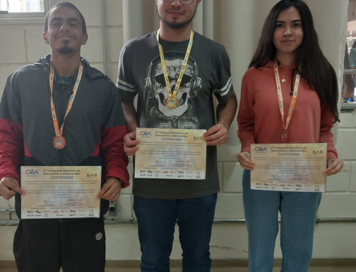 Estudantes do IFSP são medalhistas na OBA