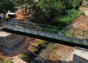 A obra, que teve duração de três semanas, foi feita com recursos próprios do município e incluiu revitalização das ferragens, sendo vigas em aço maciço. Foto - Divulgação/Prefeitura de Itapetininga