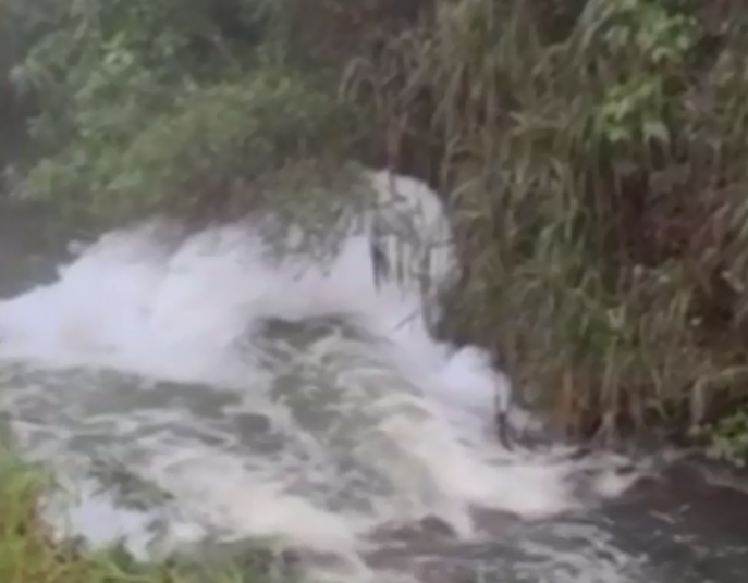 O resíduo da lavagem teria causado a alteração na coloração da água e o despejo de esgoto o mau cheiro, além da formação de espuma.