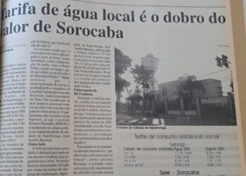 Em 2006, tarifa de água local era o dobro do valor de Sorocaba