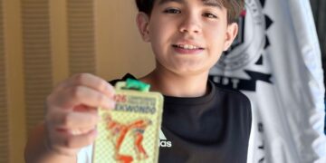 Itapetiningano de 13 anos conquista ouro no Paulista de Taekwondo