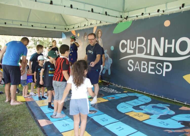 Para as crianças, a programação inclui o Clubinho Sabesp, com recreação e atividades de educação ambiental. Foto - Divulgação